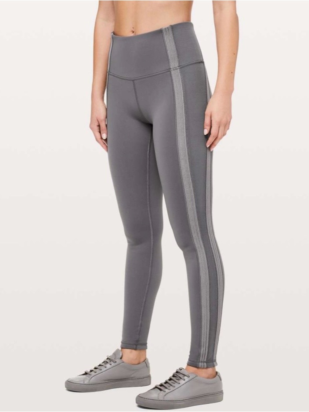 Lululemon Power Lines Pant *28" Titanium / Dark Chrome Size 6